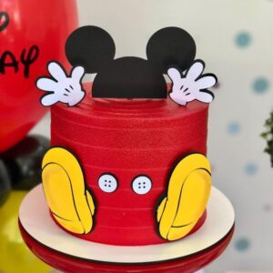 Playful Mickey Mouse Birthday Cake