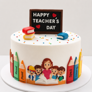 Teachers Day Class Cake