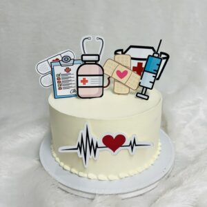Medical Icons Topper Cake
