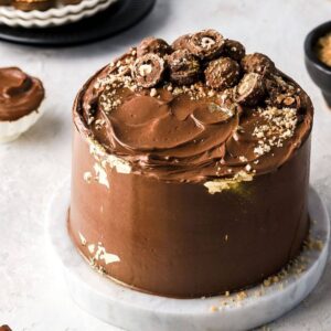 Hazelnut Border Espresso Cake