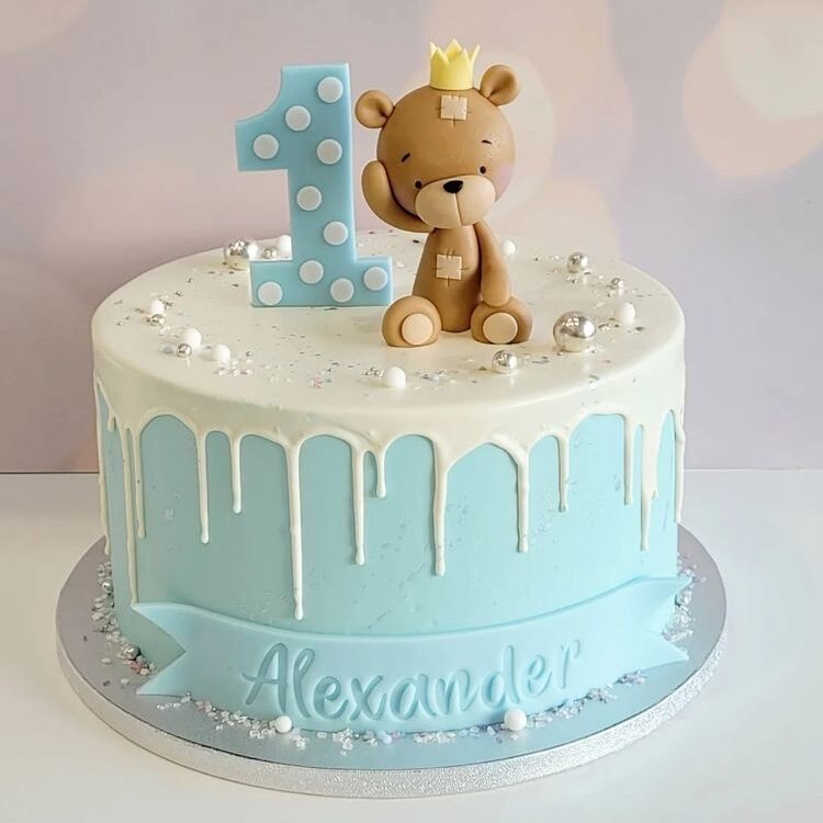 baby boy bday cake