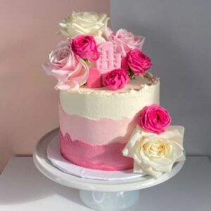 Fresh Floral Birthday Cake