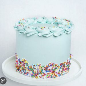 Classic Blue Vanilla Cake