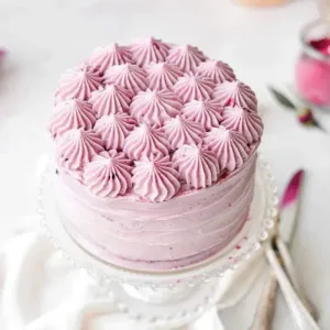 Cream Swirls Blueberry Cake
