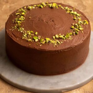 Nutty Chocolate Pistachio Cake