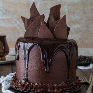Rich Double Chocolate Shard Cake