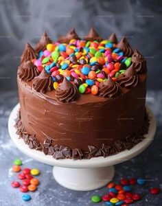 Vibrant Gems Chocolate Cake