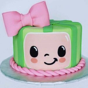 Cocomelon Watermelon Fondant Cake