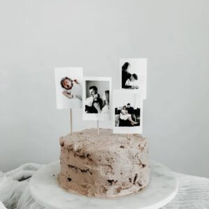 Memory Lane Personalized Rustic Cake