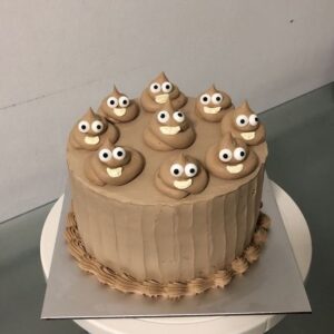 Poop Emoji Cake