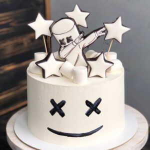 Marshmello DJ Theme Cake