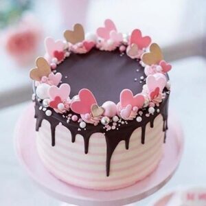 Romantic Chocolate Drip Cake
