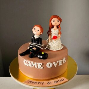 Game Over Bachelor Party Cake