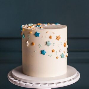 New Years Color Stars Cake