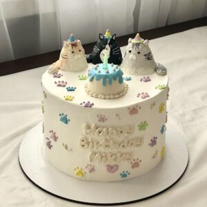 Kitties Birthday Cake
