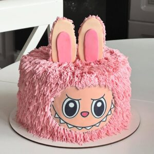 Pink Labubu Cake