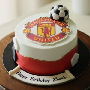 Manchester United Football Cake