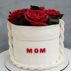 Mothers Day Floral Basket Cake