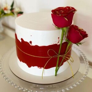 Eternal Knot Rose Cake
