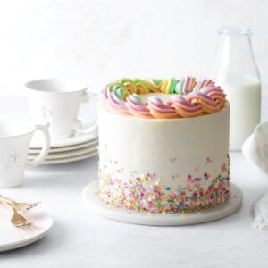 Sprinkled Vanilla Cake