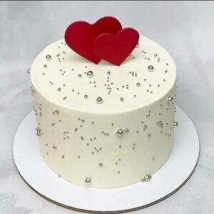 Two Hearts Cake