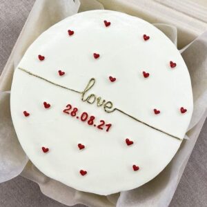 Timeless Anniversary Hearts Cake
