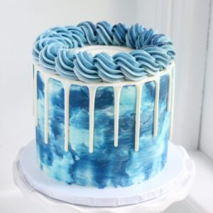 Cerulean Dream Drip Cake