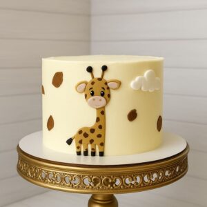 Sweet Giraffe Celebration Cake