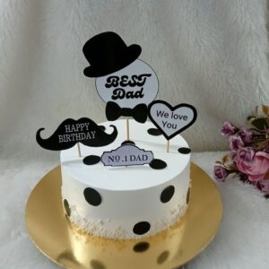 Dapper Gentleman Polka Dot Cake