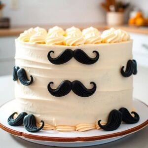 Gentleman’s Mustache Cake