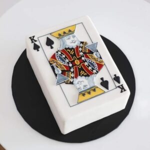 King of Spades Card Cake