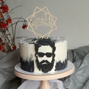 Bearded Gentleman Birthday Cake